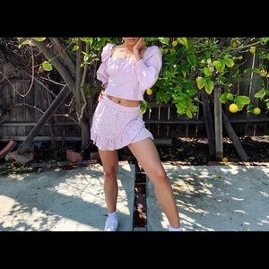 Lavender spring skirt set